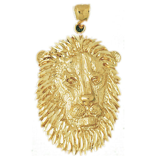 14K GOLD ANIMAL CHARM - LION #1654