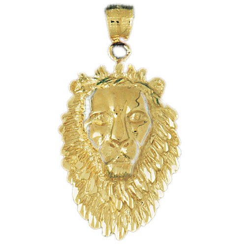 14K GOLD ANIMAL CHARM - LION #1655