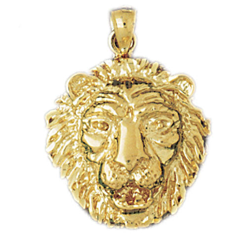 14K GOLD ANIMAL CHARM - LION #1658