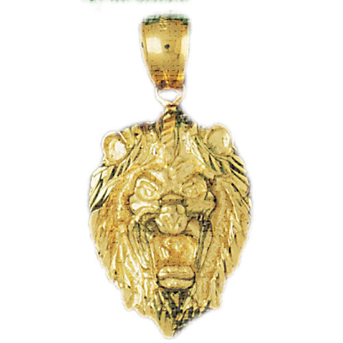 14K GOLD ANIMAL CHARM - LION #1659