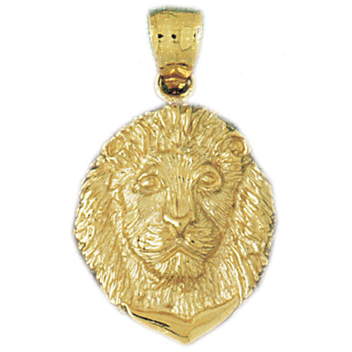 14K GOLD ANIMAL CHARM - LION #1660