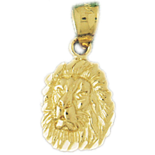 14K GOLD ANIMAL CHARM - LION #1661
