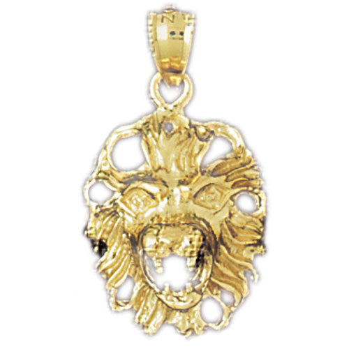 14K GOLD ANIMAL CHARM - LION #1663