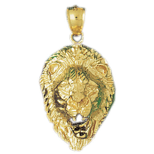 14K GOLD ANIMAL CHARM - LION #1664