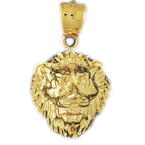 14K GOLD ANIMAL CHARM - LION #1666
