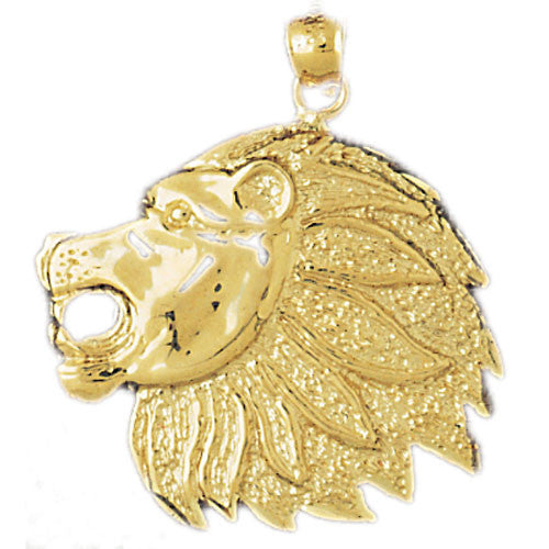 14K GOLD ANIMAL CHARM - LION #1669