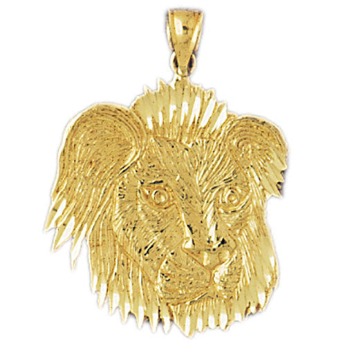 14K GOLD ANIMAL CHARM - LION #1670