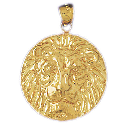 14K GOLD ANIMAL CHARM - LION #1671