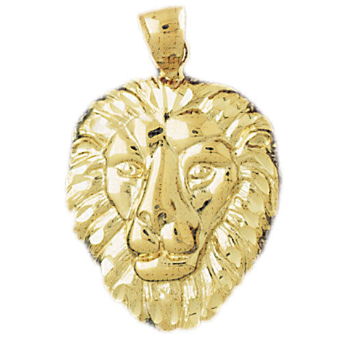 14K GOLD ANIMAL CHARM - LION #1672