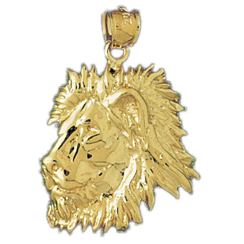 14K GOLD ANIMAL CHARM - LION #1675