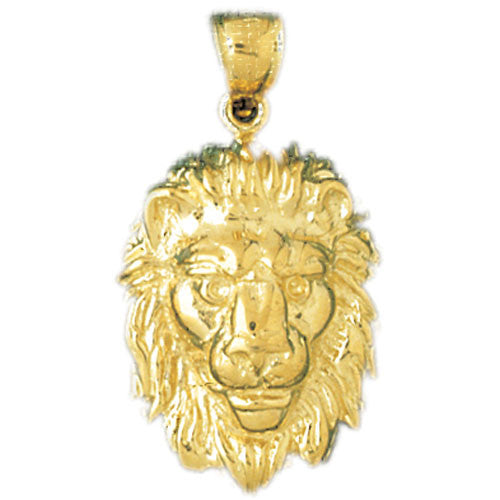 14K GOLD ANIMAL CHARM - LION #1676
