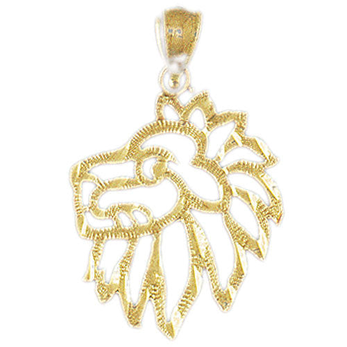 14K GOLD ANIMAL CHARM - LION #1680