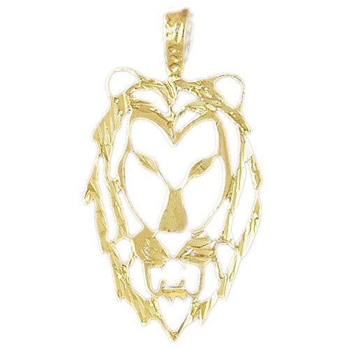 14K GOLD ANIMAL CHARM - LION #1682