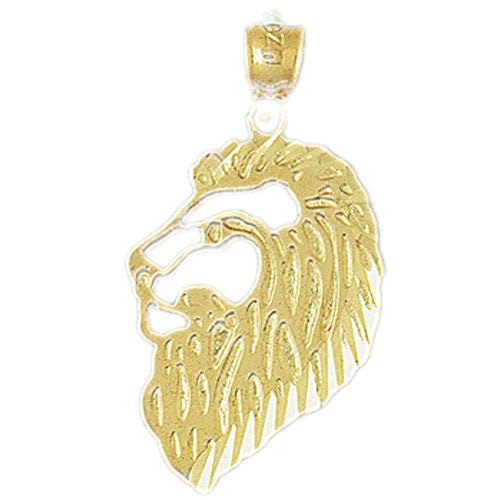 14K GOLD ANIMAL CHARM - LION #1683