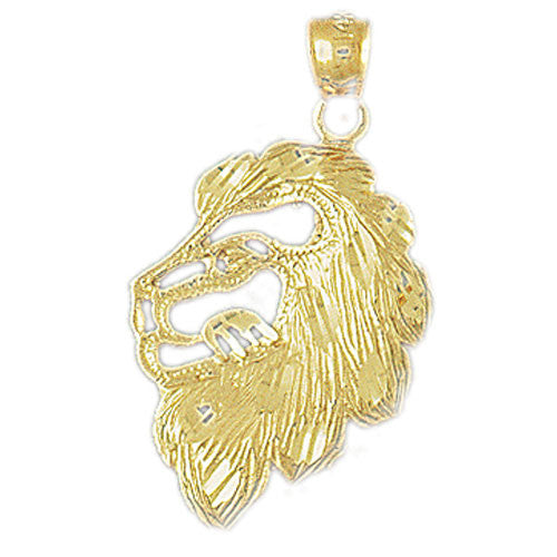 14K GOLD ANIMAL CHARM - LION #1684