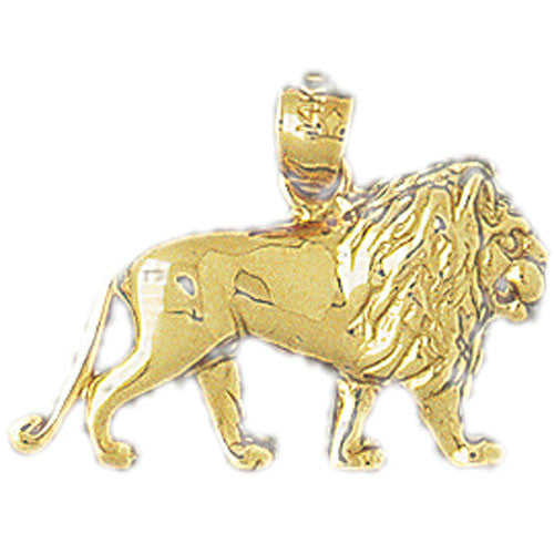 14K GOLD ANIMAL CHARM - LION #1699