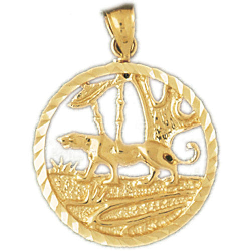 14K GOLD ANIMAL CHARM - PANTHER #1727