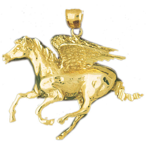 14K GOLD ANIMAL CHARM - PEGASUS #1863