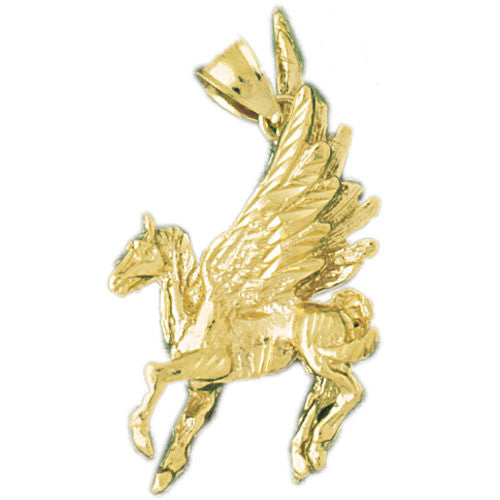 14K GOLD ANIMAL CHARM - PEGASUS #1864