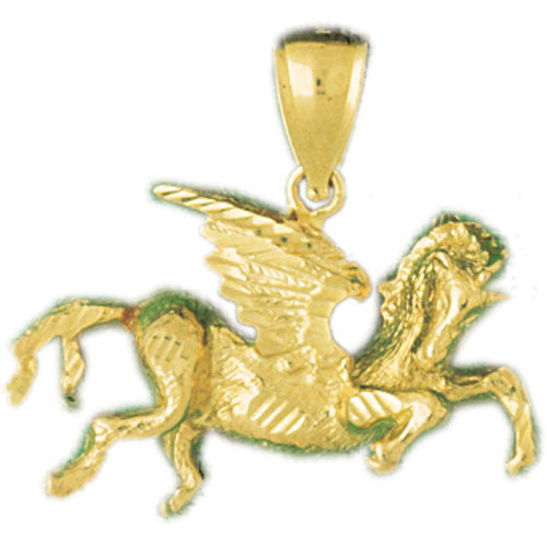 14K GOLD ANIMAL CHARM - PEGASUS #1867