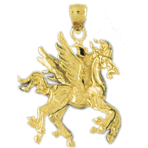 14K GOLD ANIMAL CHARM - PEGASUS #1869