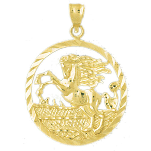 14K GOLD ANIMAL CHARM - PEGASUS #1872