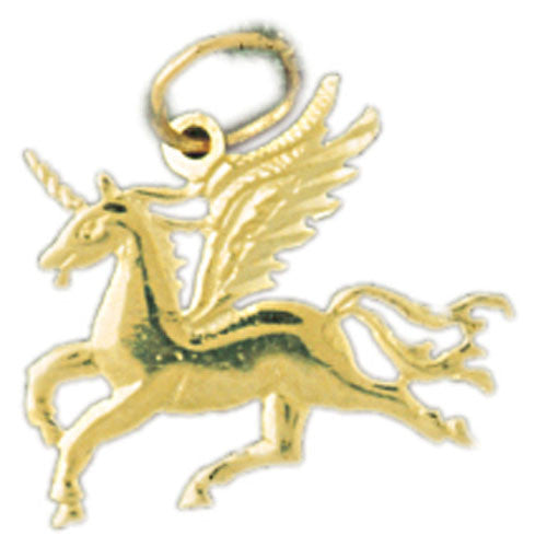 14K GOLD ANIMAL CHARM - PEGASUS #1874