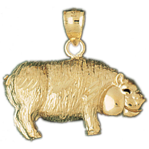 14K GOLD ANIMAL CHARM - PIG #2560