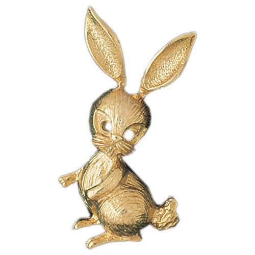 14K GOLD ANIMAL CHARM - RABBIT #2725
