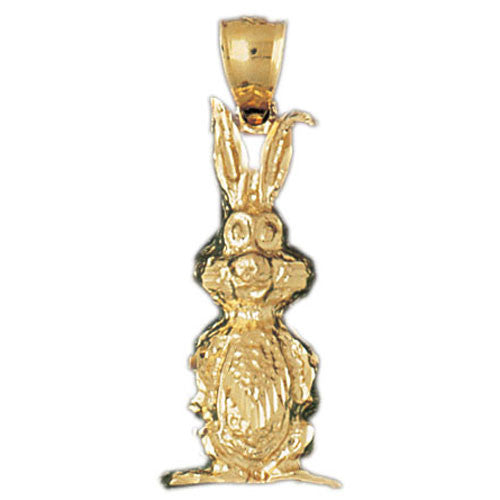 14K GOLD ANIMAL CHARM - RABBIT #2726