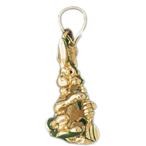 14K GOLD ANIMAL CHARM - RABBIT #2727