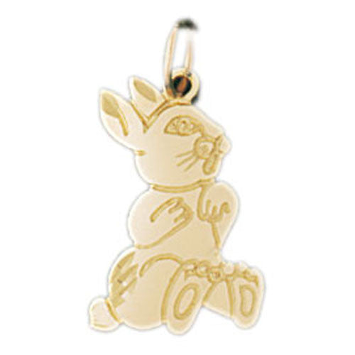 14K GOLD ANIMAL CHARM - RABBIT #2731