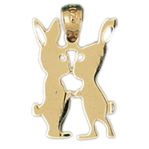 14K GOLD ANIMAL CHARM - RABBIT #2739