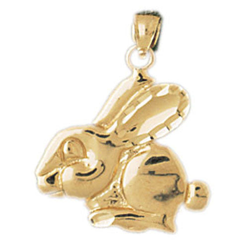 14K GOLD ANIMAL CHARM - RABBIT #2743