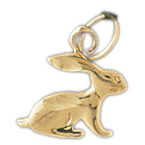 14K GOLD ANIMAL CHARM - RABBIT #2746
