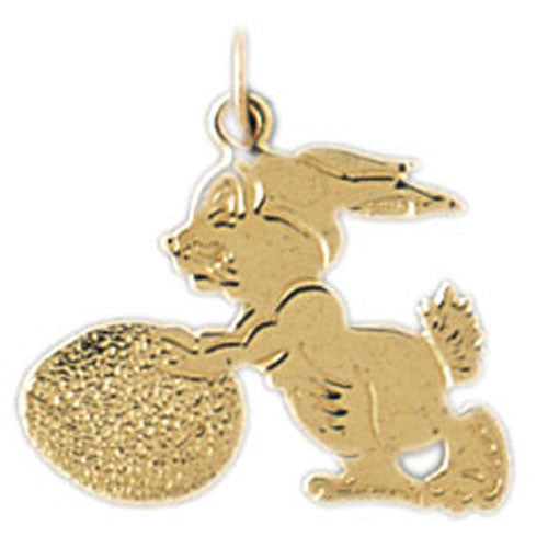 14K GOLD ANIMAL CHARM - RABBIT #2747