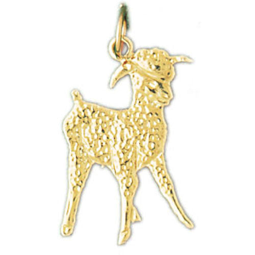 14K GOLD ANIMAL CHARM - SHEEP #2624
