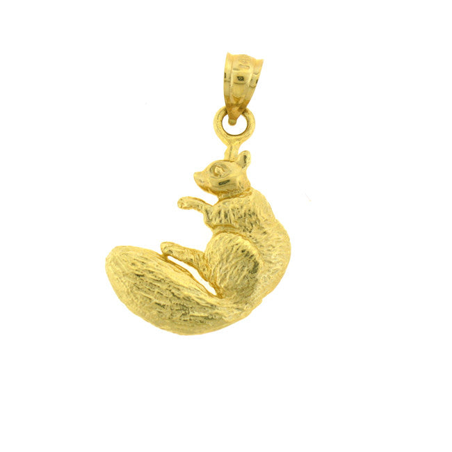 14K GOLD ANIMAL CHARM - SQUIRREL #2701