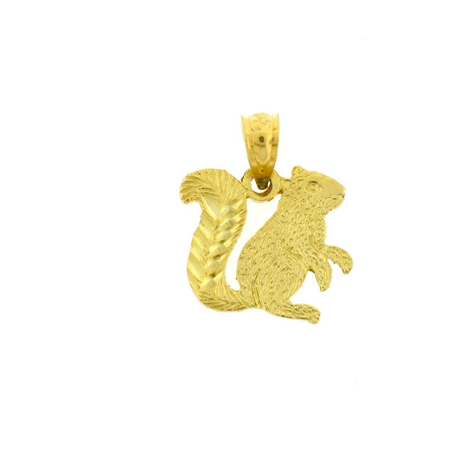 14K GOLD ANIMAL CHARM - SQUIRREL #2703