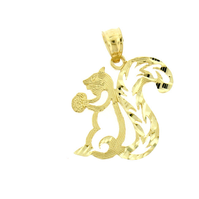 14K GOLD ANIMAL CHARM - SQUIRREL #2705
