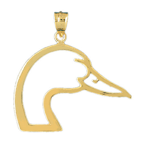 14K GOLD ANIMAL CHARM - SWAN #1429