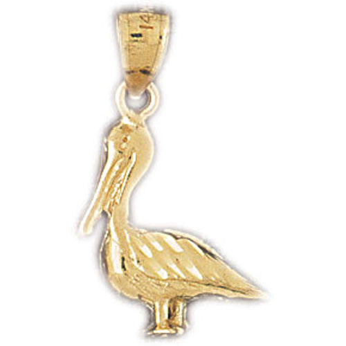 14K GOLD ANIMAL CHARM - SWAN #2999