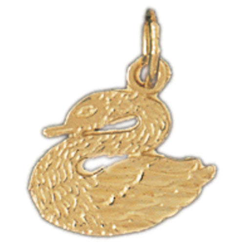 14K GOLD ANIMAL CHARM - SWAN #3012