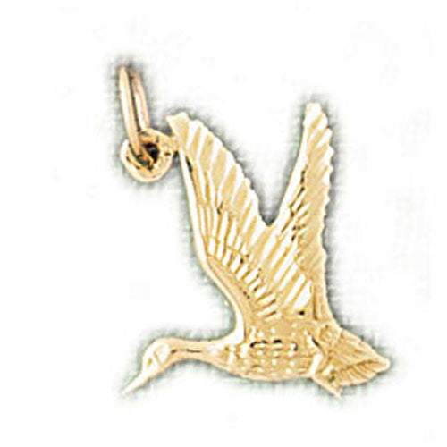 14K GOLD ANIMAL CHARM - SWAN #3142