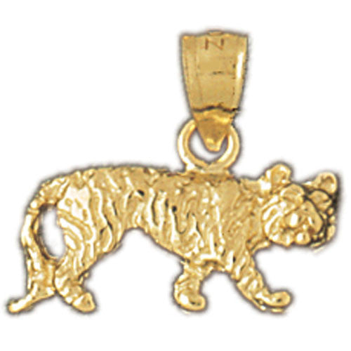 14K GOLD ANIMAL CHARM - TIGER #1717