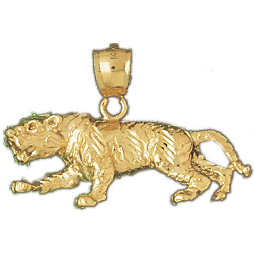 14K GOLD ANIMAL CHARM - TIGER #1721