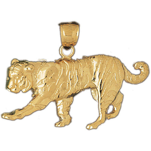 14K GOLD ANIMAL CHARM - TIGER #1724