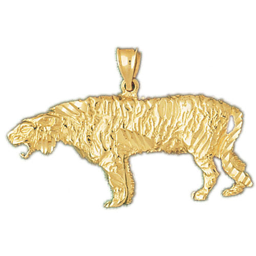 14K GOLD ANIMAL CHARM - TIGER #1725