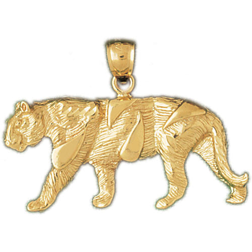 14K GOLD ANIMAL CHARM - TIGER #1726