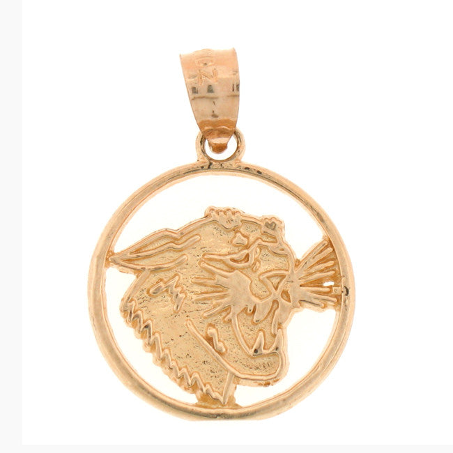 14K GOLD ANIMAL CHARM - TIGER #6351
